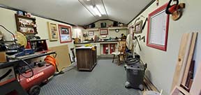 Inside View of Dan's Shop