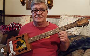 First Cigar Box Guitar Dan Built