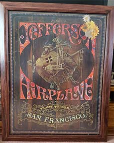 Oak Frame of Jefferson Airplane Poster